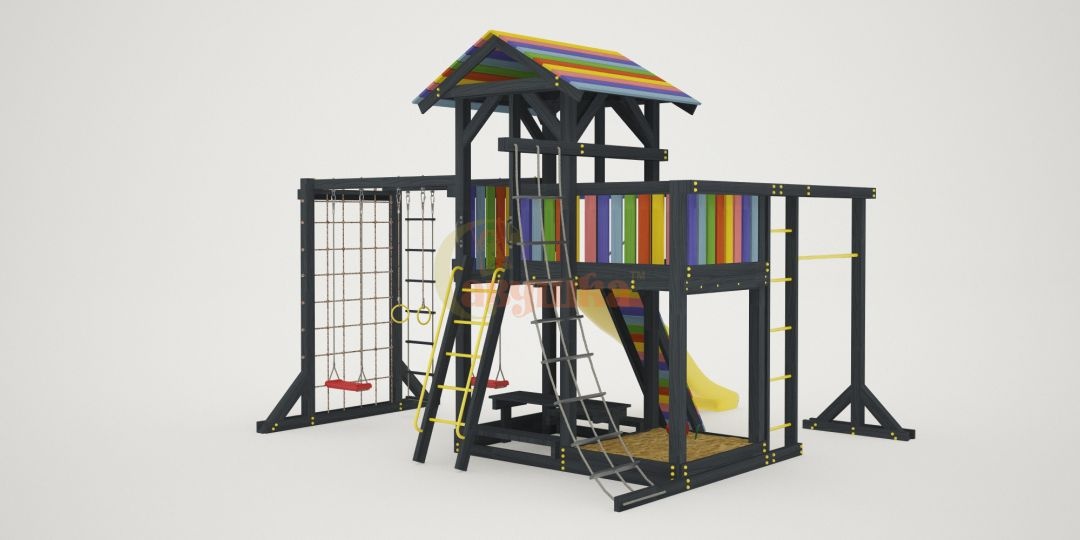 Детская площадка Савушка 3 BLACK